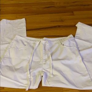 White Dickies Scrub Pants